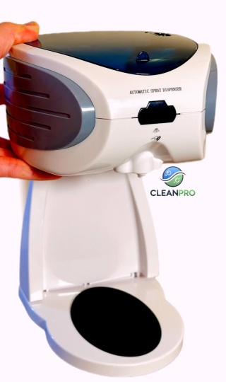 Automatyczny dozownik środka dezynfekującego do rąk – zasilany na baterie