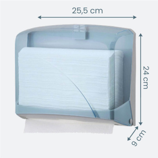 Dozownik ręcznika w systemie "NN" transparentny