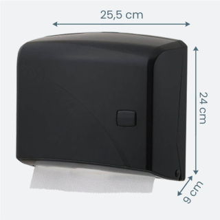 Dozownik ręcznika w systemie "NN" czarny