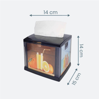 Dozownik serwetek czarny mini