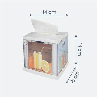 Dozownik serwetek biały mini