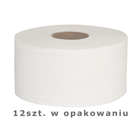 Papier toaletowy Jumbo CleanPRO, biały, 2 warstwy, 150m - 12 sztuk - 371208