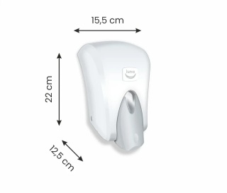 Dozownik mydła w płynie 1l biały | DGA 1004
