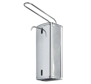 Dozownik płynu dezynfekcyjnego lub mydła w płynie 1L łokciowy S-DM metalowy