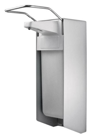 Dozownik płynu dezynfekcyjnego lub mydła w płynie 500ml łokciowy aluminium anodyzowane