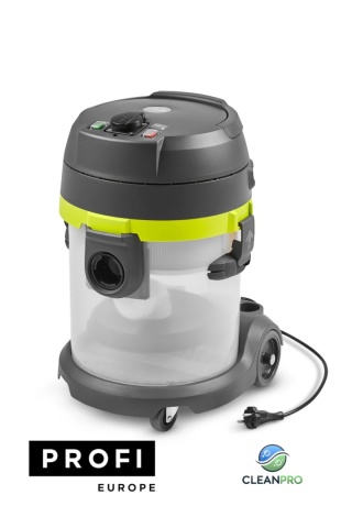 Odkurzacz na sucho i na mokro Profi P7 E 15l, przewód 7m, gniazdo na elektronarzędzie