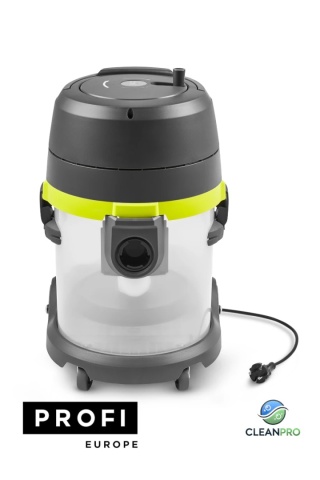 Odkurzacz na sucho i na mokro Profi P7 ZE 15l, przewód 12m, ręczny zwijacz przewodu, gniazdo na elektronarzędzie