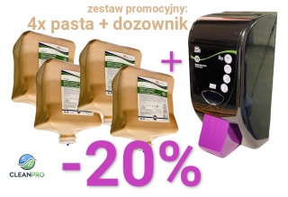 Zestaw promocyjny: 4 pasty Solopol + dozownik z 20% rabatem
